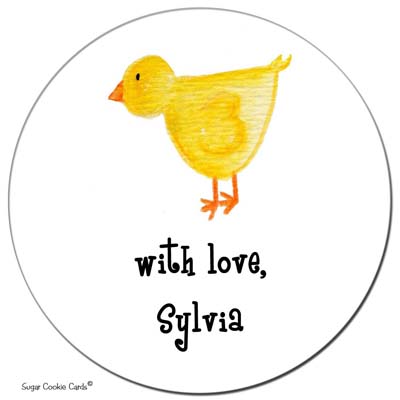 Sugar Cookie Gift Stickers - Little Chick